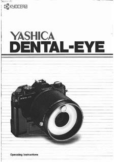 Yashica DentalEye manual. Camera Instructions.